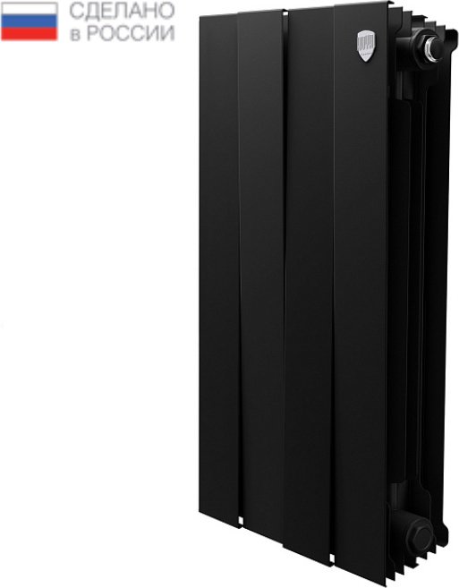 Радиатор Royal Thermo секционный PianoForte 500 new Noir Sable биметаллический, кол-во секций: 4