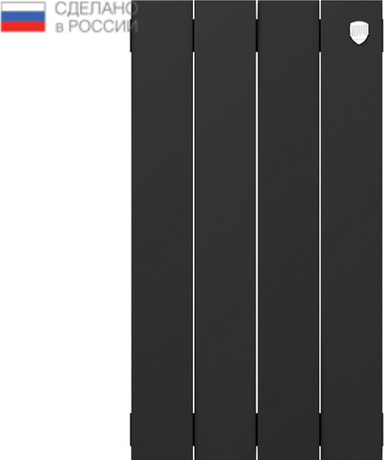 Радиатор Royal Thermo секционный PianoForte 500 new Noir Sable биметаллический, кол-во секций: 4