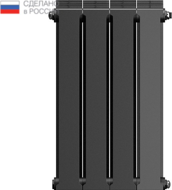 Радиатор Royal Thermo секционный PianoForte 500 new Noir Sable биметаллический, кол-во секций: 4