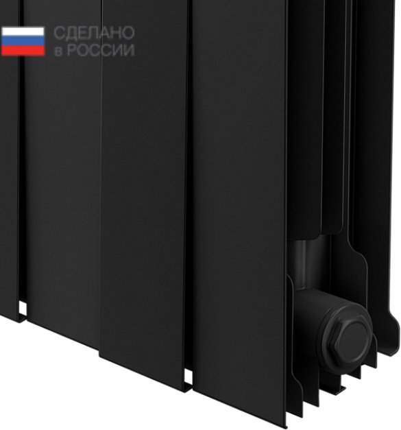 Радиатор Royal Thermo секционный PianoForte 500 new Noir Sable биметаллический, кол-во секций: 4