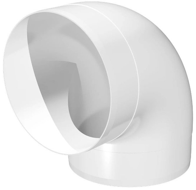 Эра колено воздуховода 90 D125 12,5ККП