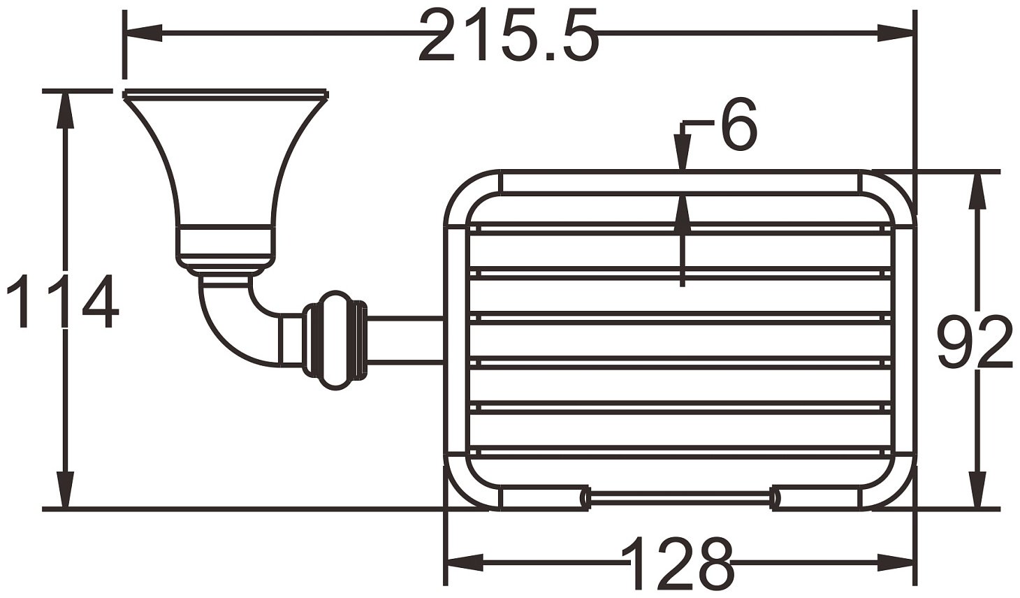 KABINKA.KZ мыльница RG1204 1 шт, металл купить,NaN