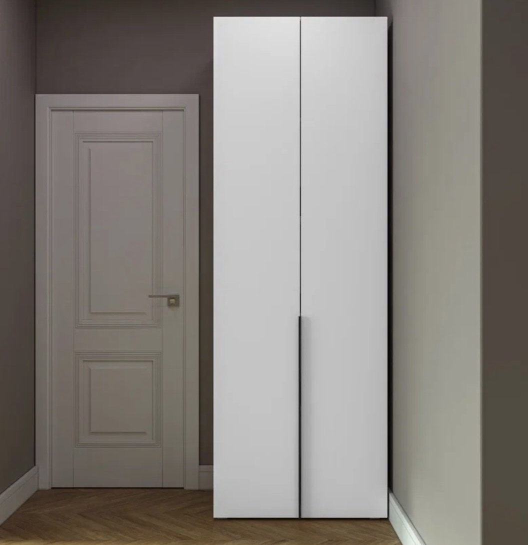 Распашной шкаф Ваша Мебель 14, 80x230х50.9 см, белый купить,NaN