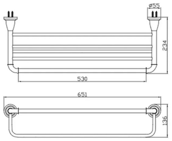 Potato полка P7211 1 шт, металл