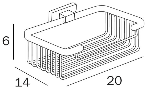 Полка A18510NE 1 шт, латунь