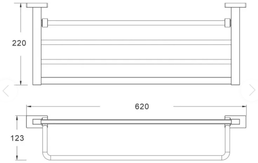 KABINKA.KZ полка kabinka 1 шт, латунь