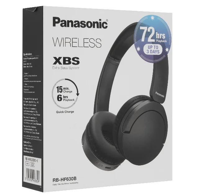 Наушники Panasonic RB-HF630BG-K Black купить,29990