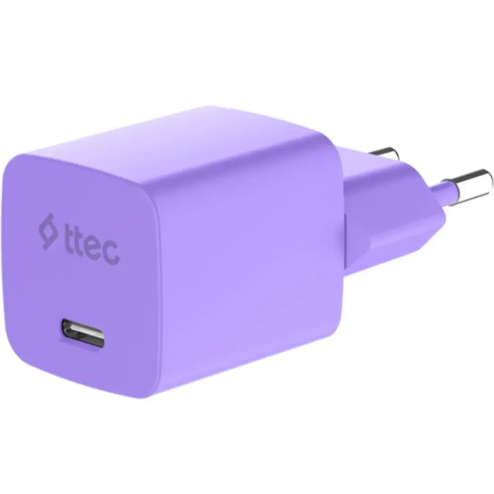 Зарядное устройство Ttec SmartCharger GAN 20W PD 2SCG20LNMR 120см фиолетовое