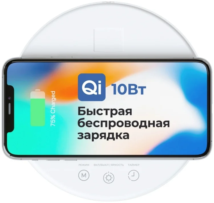 Настольная лампа Interstep IS-LS-LED10QIFC-WHTB201 белая купить,NaN