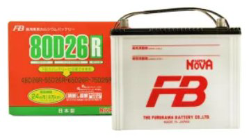 Аккумулятор FURUKAWA 80D26R FB 68 Ач обратная