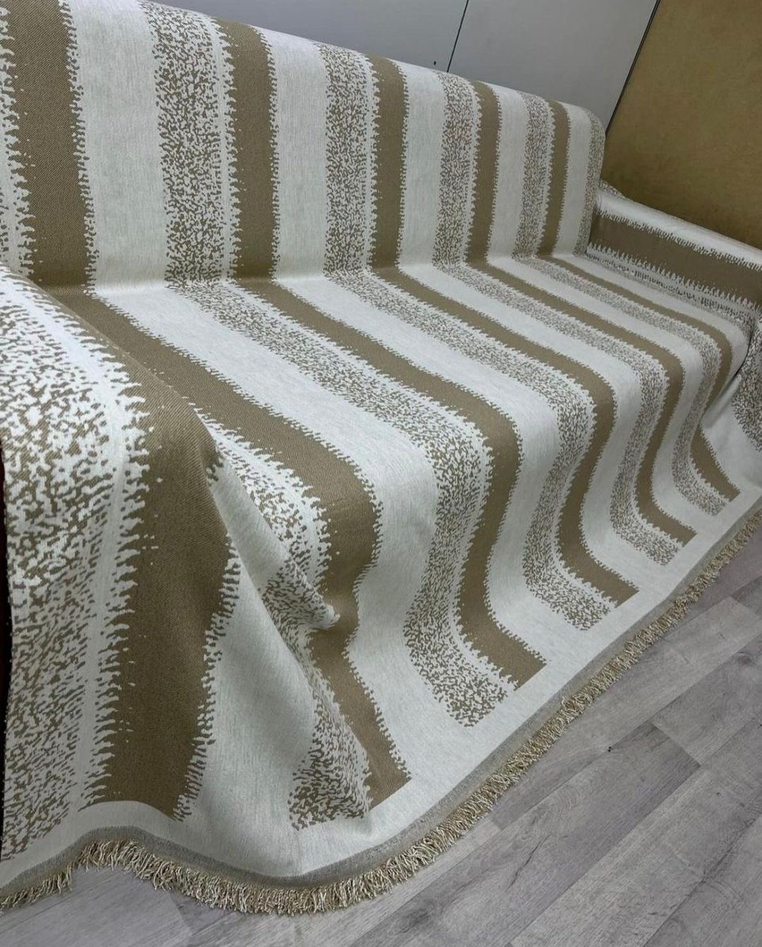 FOR YOU дивандек для дивана 450576254 золотистый 300х180 см