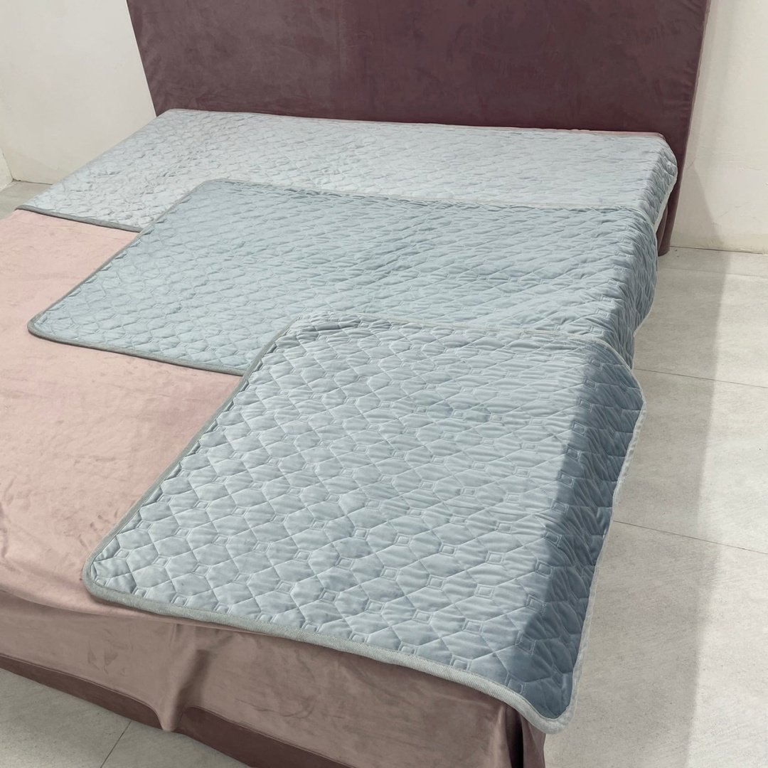Moontex набор накидок для дивана, для кресла Ромбик серый 85x85 см, 160x85 см, 210x85 см