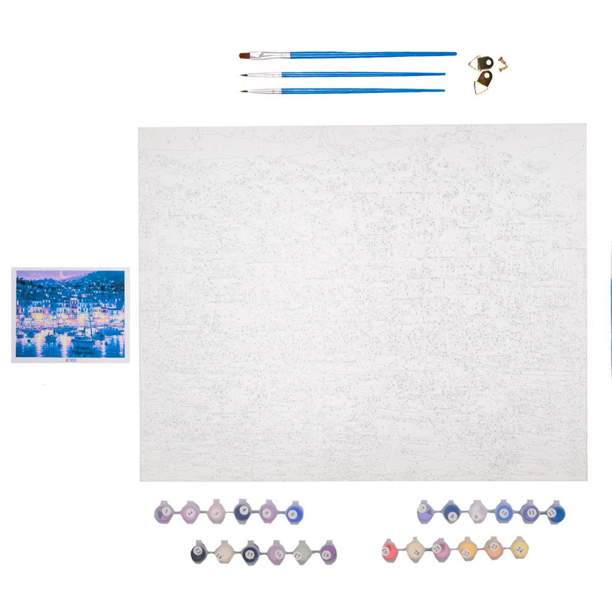 Картина по номерам DELL' ARTE Вечерний город 40х50см 24 цвета купить,NaN
