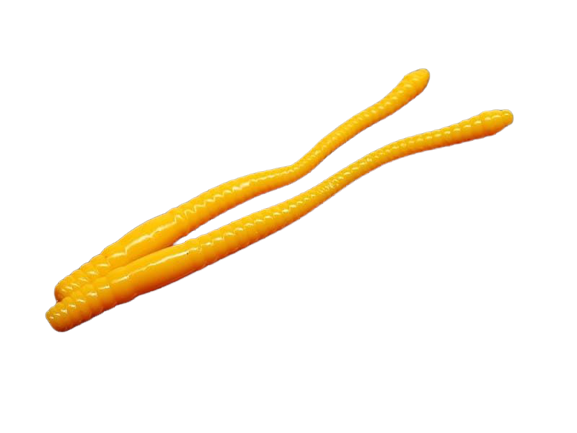 Мягкая приманка Libra Lures Dying Worm 80мм Сыр 008 Dark Yellow 12шт купить,NaN