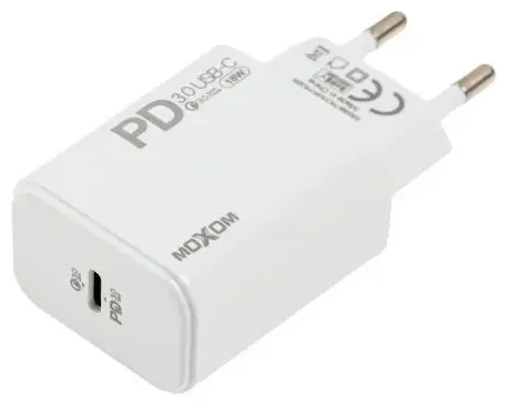 Зарядное устройство Moxom MX-HC25 USB Type-C 1м белое купить,NaN