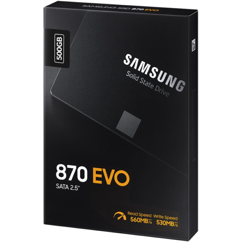  SSD накопитель Samsung 870 EVO 500Gb черный купить,0