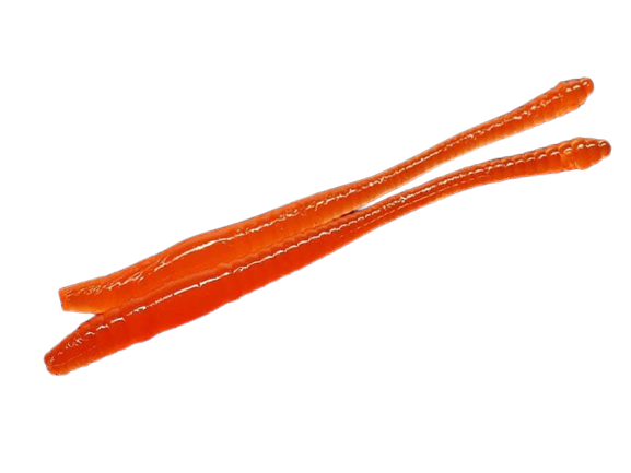 Мягкая приманка Libra Lures Dying Worm 80мм Сыр 011 Hot Orange 12шт купить,NaN