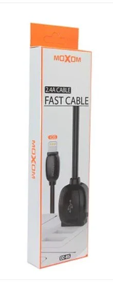 Кабель Moxom CC-65 Lightning 1м черный купить,990