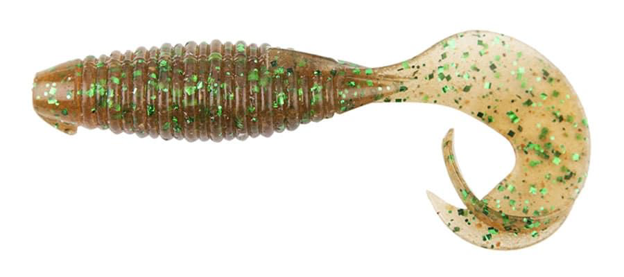 Съедобная приманка Keitech Flapper Grub 100мм 02 Peach Green FLK 7шт купить,NaN