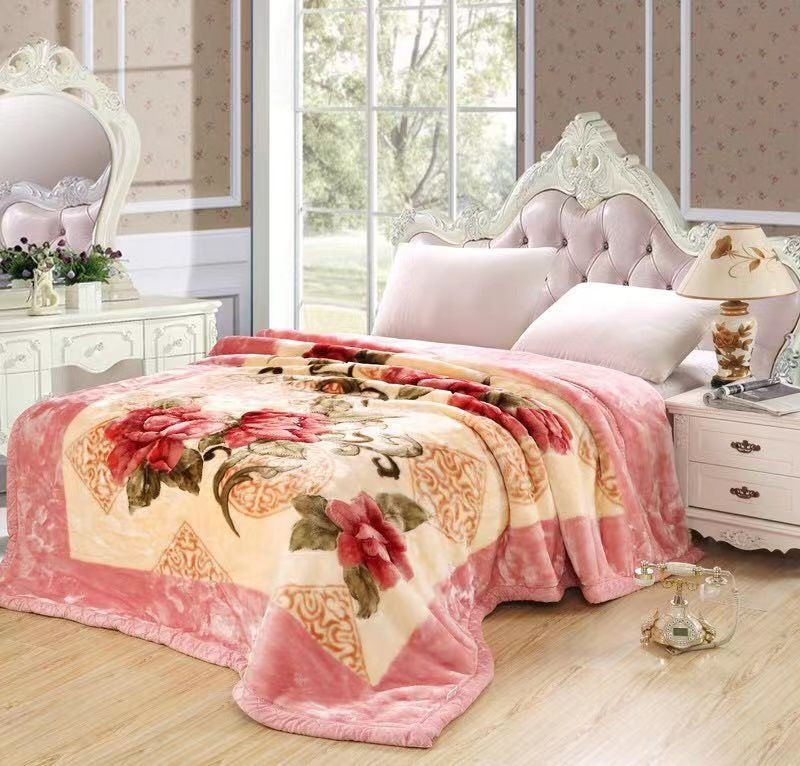 Плед 180х220 см, бамбук, фиолетовый