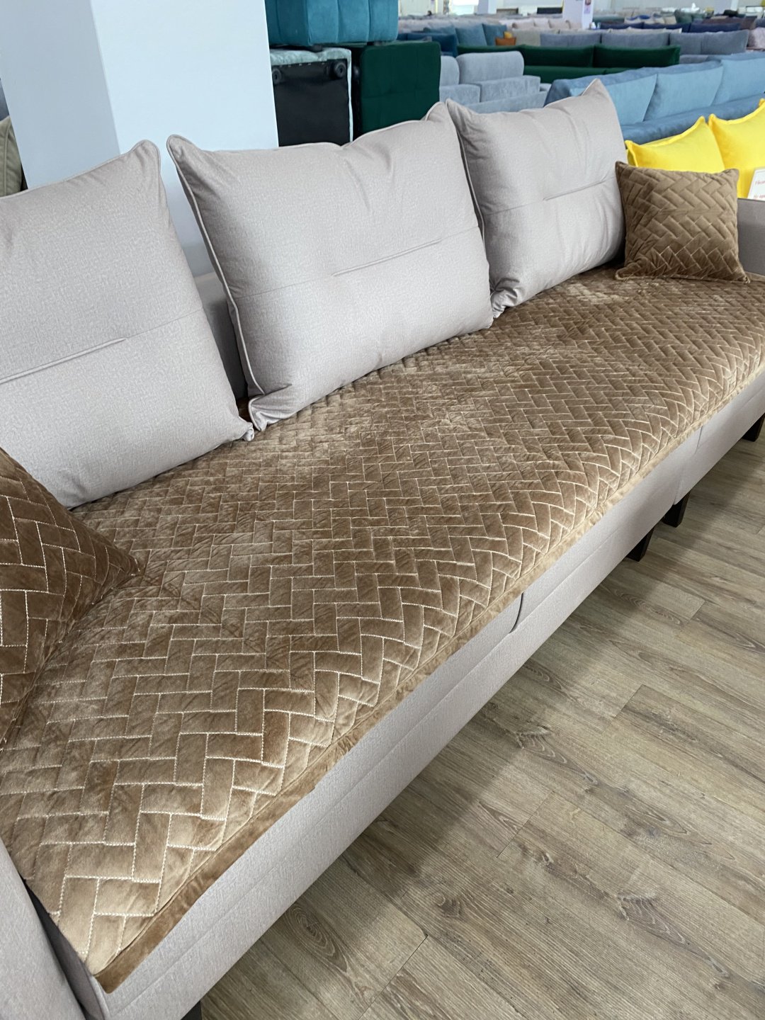 Makhome дивандек для дивана China коричневый 90*300