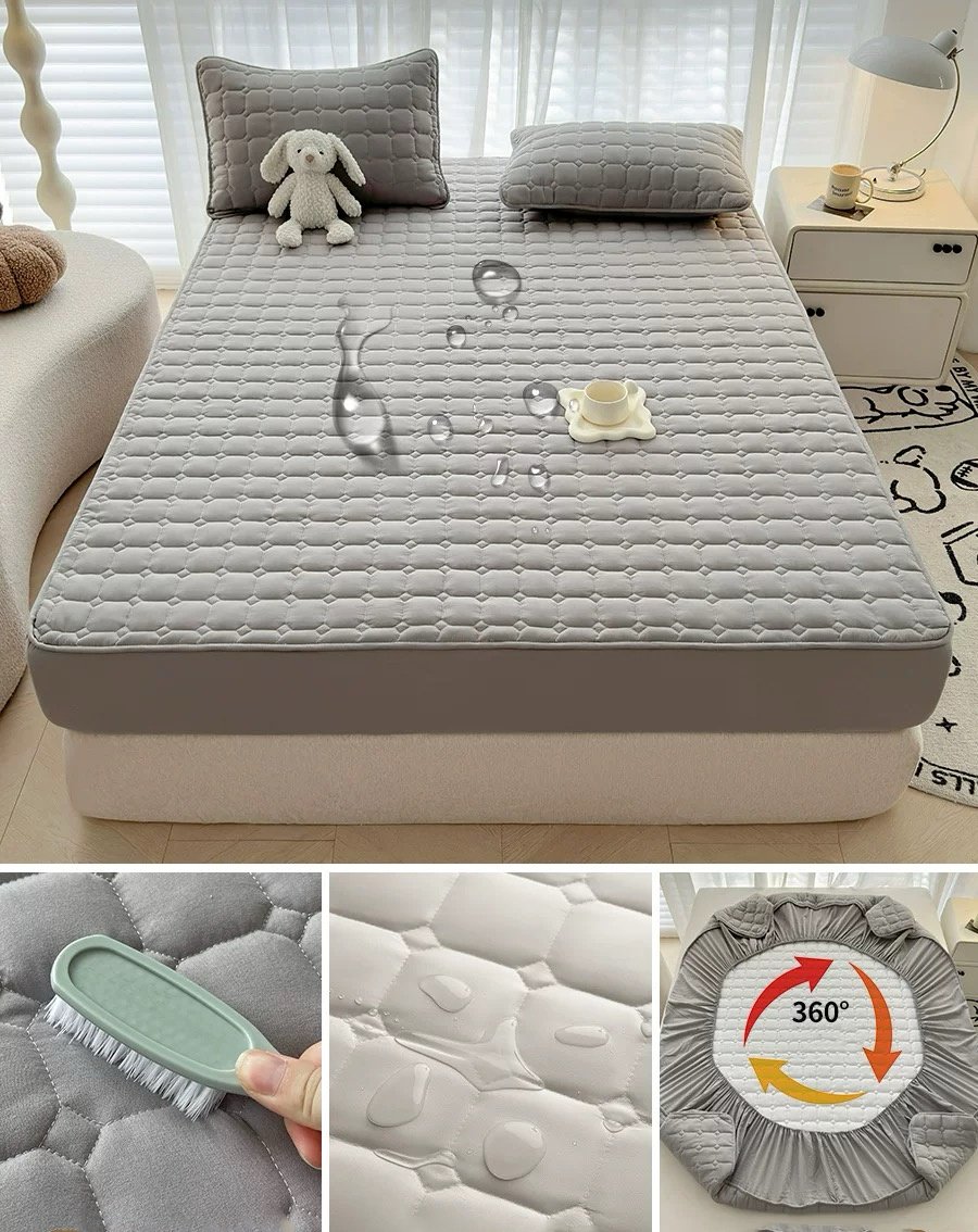 Наматрасник на резинке Novera home 160x200, хлопок, полиэстер