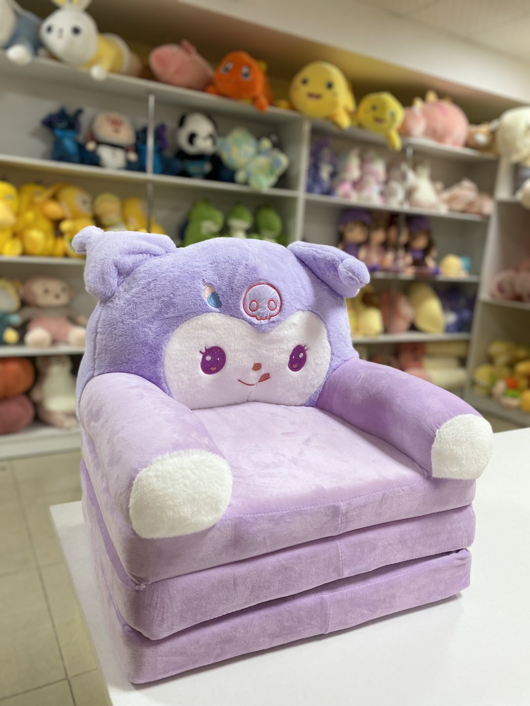 Диван-игрушка kuromi 50x50x40 см, фиолетовый купить,NaN