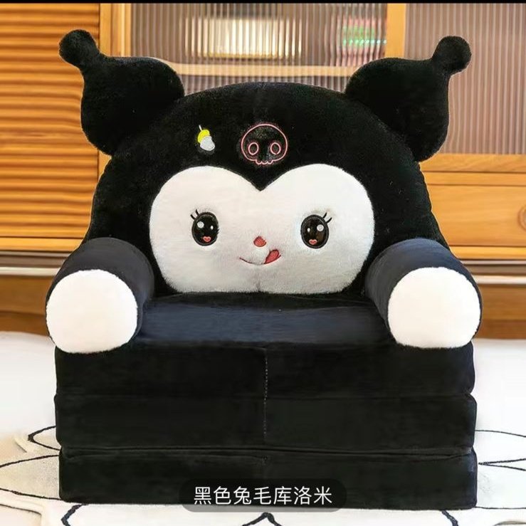Диван-игрушка kuromi 52x50x50 см, черный купить,NaN