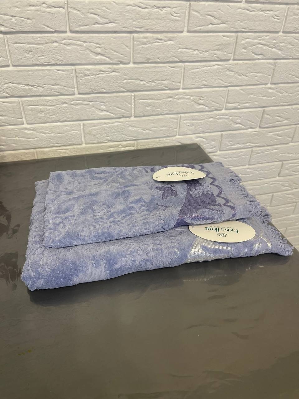 Набор полотенец Parisa Home 50x90 см, хлопок, полиэстер, махровая ткань, 2 шт,