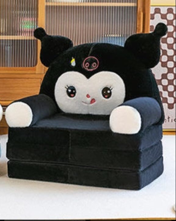 Диван-игрушка kuromi 52x50x50 см, черный купить,NaN