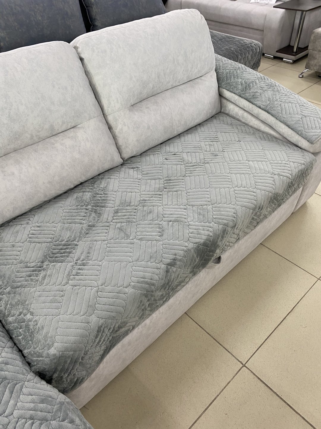 Makhome дивандек для дивана China серый 90x160, 90x160 см