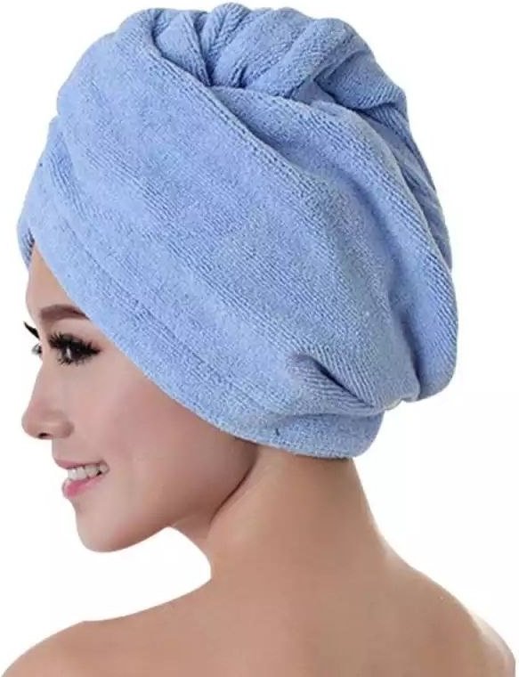 Чалма для сушки волос Jampo 60x25 см, микрофибра, 1 шт,