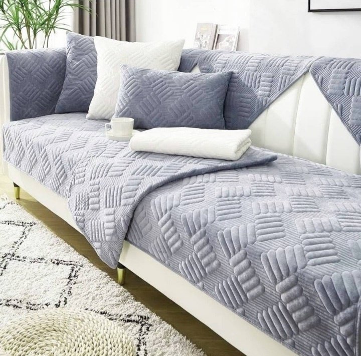 FamilyShop дивандек для дивана, для кресла Hd88888 голубой, серый 160-90 см, 90x90 см, 210x90 см