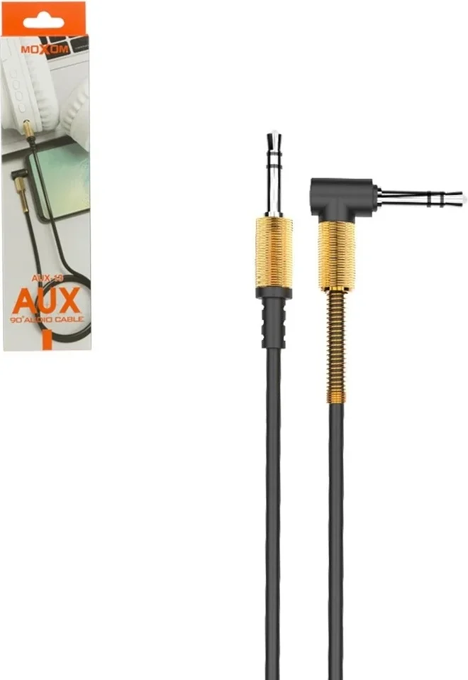 Кабель Moxom AUX-13 jack 3.5мм 1м черный