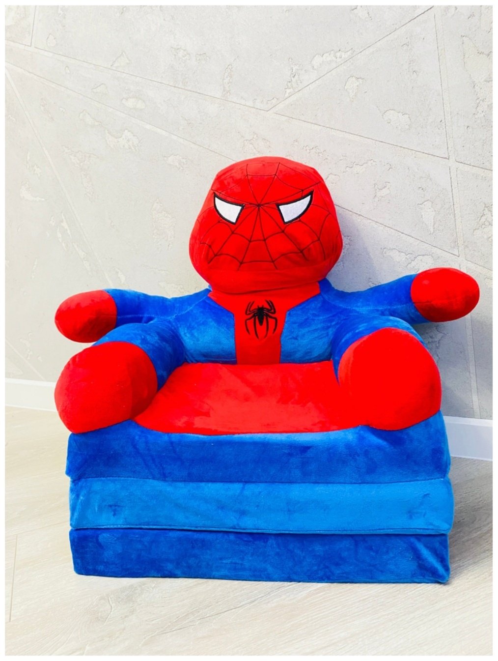 Joy Toy диван-игрушка детский человек-паук 50x50x40 см, красный, синий купить,NaN