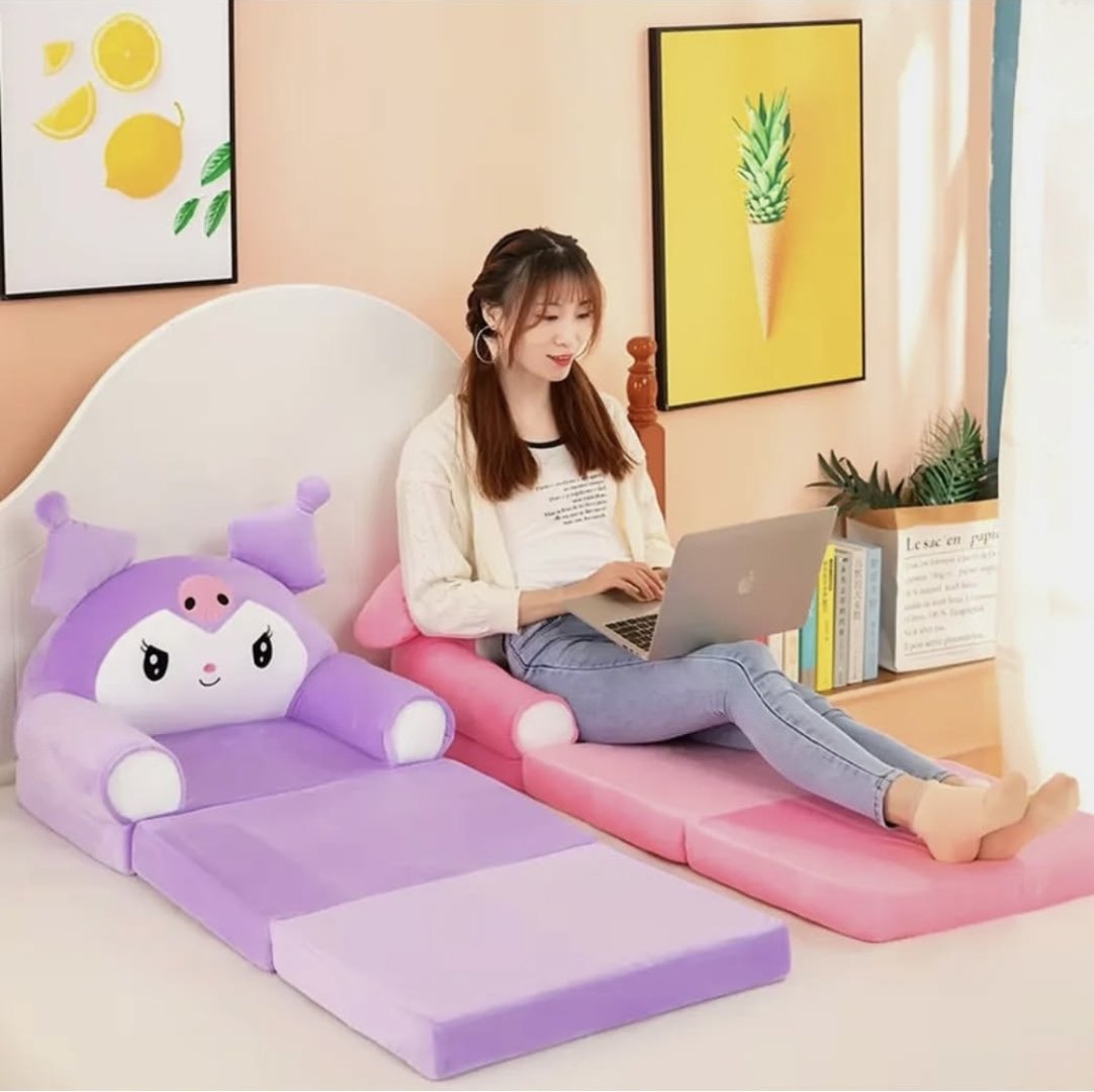 Диван-игрушка kuromi 50x50x40 см, фиолетовый купить,NaN
