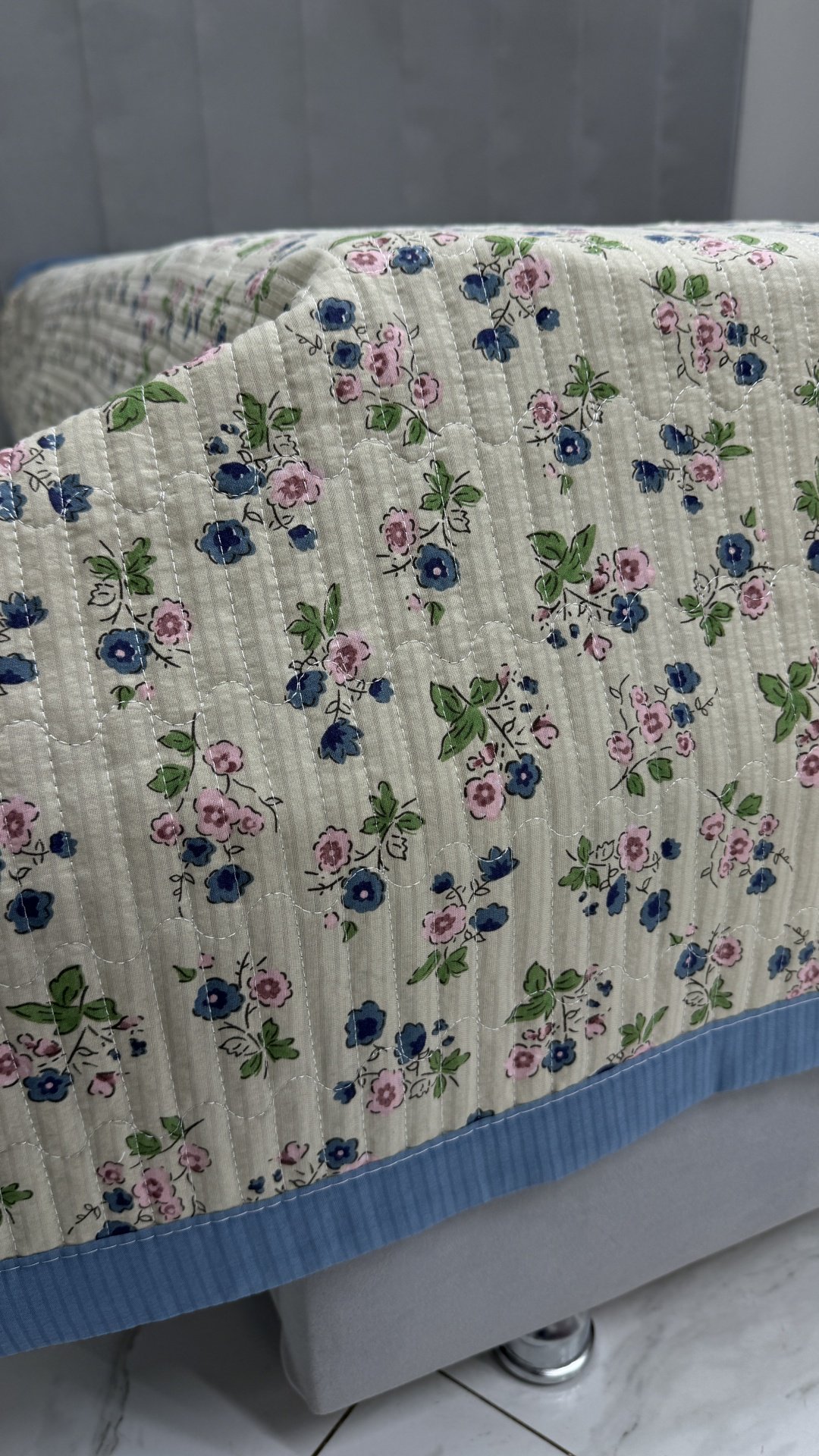 Покрывало LAVANDA 200х230 см, хлопок, синий