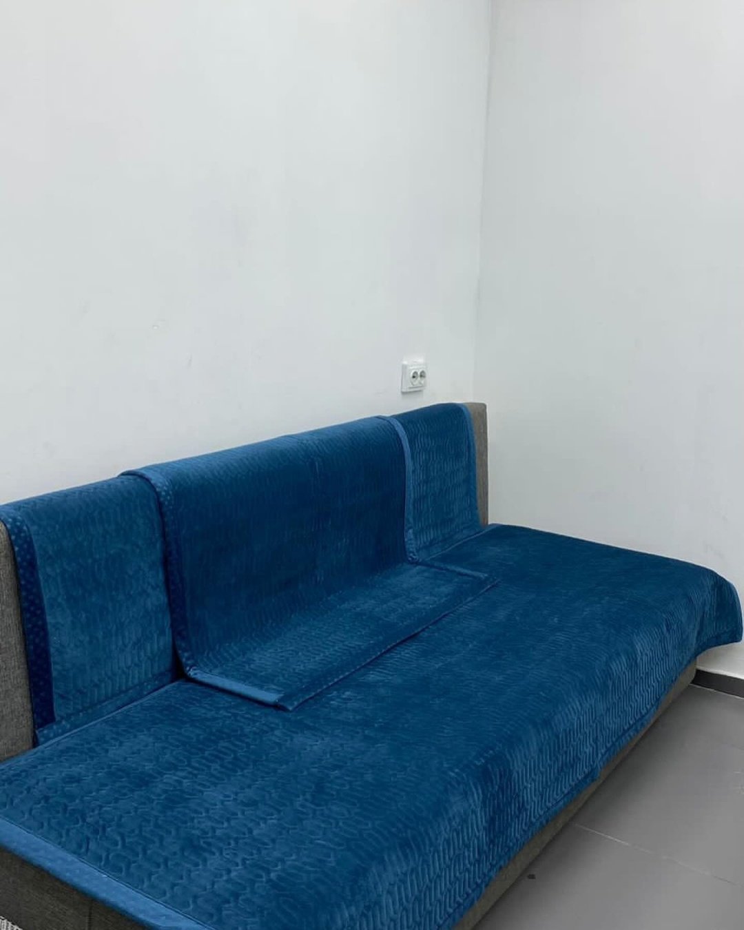 Дивандек для дивана 919036 синий 400x90 см