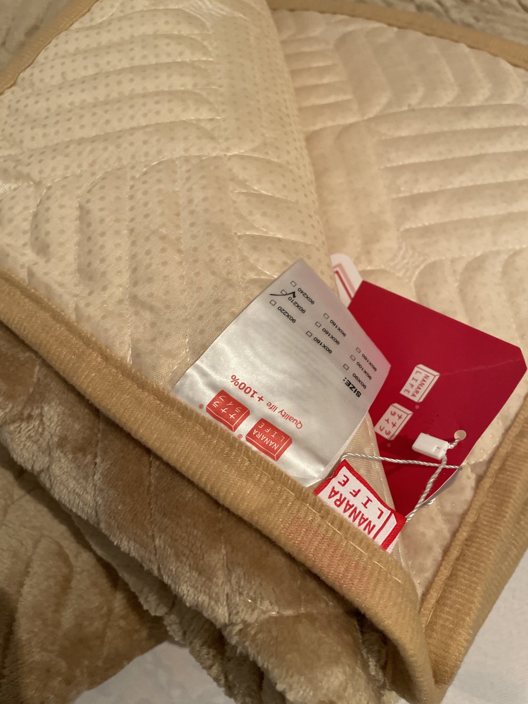 Textile Karaganda дивандек для дивана 838485995 бежевый дивандек - 210x90 см; дивандек - 150x90 см