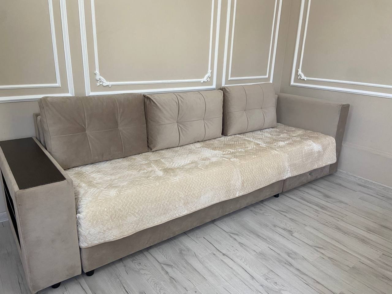 Elaman Hometextile накидка для дивана 0105-172 белый 90x300 см