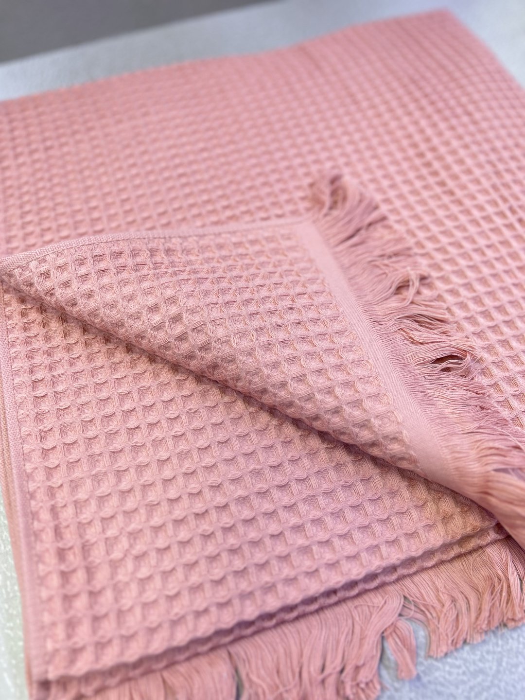 Полотенце 100x180 см, хлопок, ткань вафельная, 1 шт,