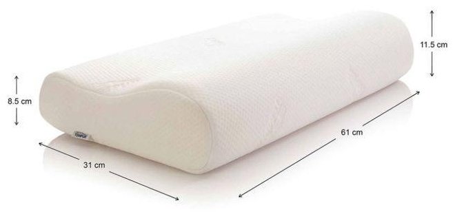 Ортопедическая подушка LUX HOME 30x60 см, пенополиуретан