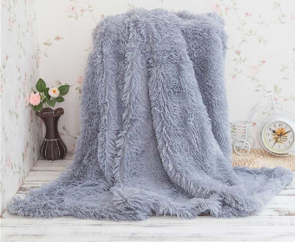 Плед Alanna 200х220 см, искусственный шелк, фиолетовый