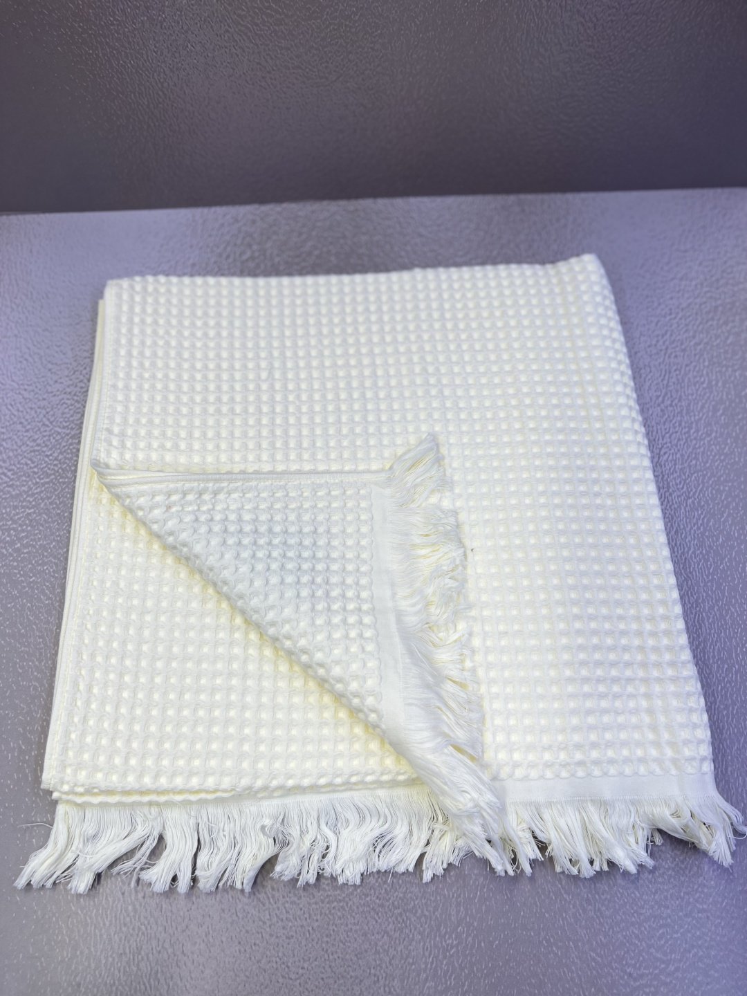 Полотенце 100x180 см, хлопок, ткань вафельная, 1 шт,