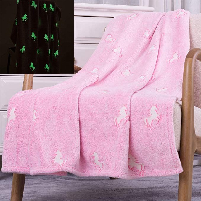 Детский плед Moontex 150х200 см, полиэстер, розовый