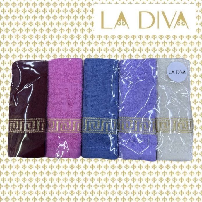 Полотенце LA DIVA 30x30 см, хлопок, 10 шт,