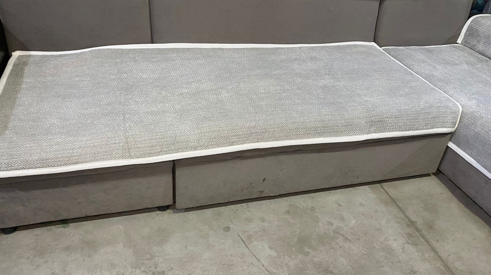 Дивандек для дивана 802644 серый 210x90, 160x90, 90x90 см