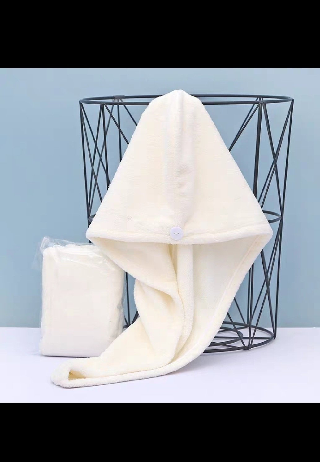 Чалма для сушки волос 65x50 см, микрофибра, 1 шт,