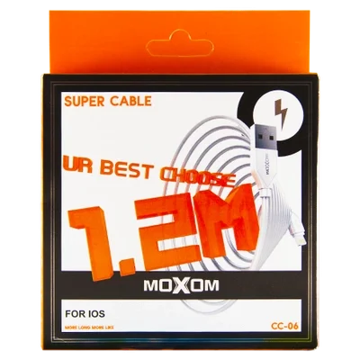 Кабель Moxom CC-06 Lightning 1.2м белый купить,863