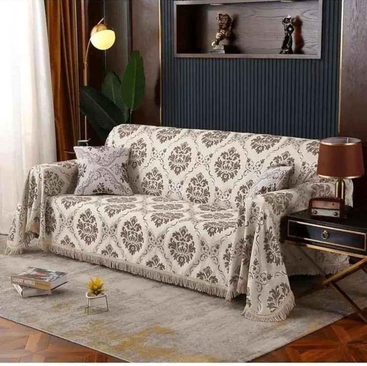 Mami.Textile дивандек для дивана, для кресла 4635Д бежевый 280x180 см